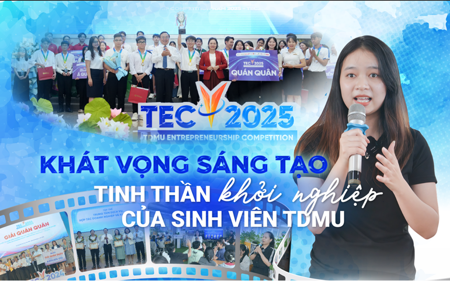 Khát vọng sáng tạo - Tinh thần khởi nghiệp của sinh viên Trường Đại học Thủ Dầu Một